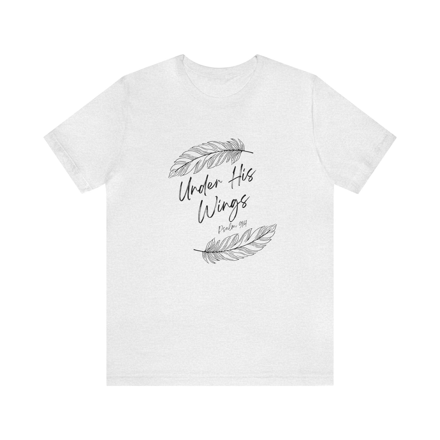 Under His Wings Psalm 91 Jersey Short Sleeve Tee