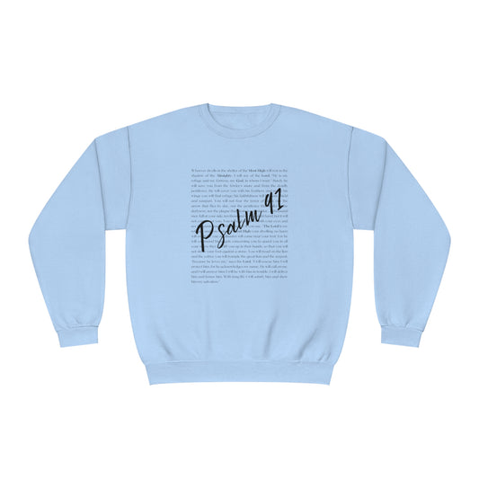 Psalm 91 Chapter Print Crewneck Sweatshirt